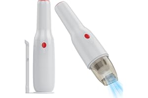 Milgeol Handstaubsauger Kabelloser tragbarer Handstaubsauger für Auto zu Hause mit Crêpe-Staubsauger, ultrahohe Sauggeschwindigkeit, wiederaufladbar, für Zuhause, Büro, Haustierhaare, reaktionär