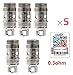 Produktbild 100% HERKUNFTSGARANTIE Verdampferköpfe ELEAF 0.3 OHM Packung von 5 (iJust2, Melo 2, Melo 3 und Lemo 3) 5 x Eleaf EC Verdampferköpfe Eleaf Melo 1/2/3, iJust S/2, Lemo 3((100% AUTHENTISCH ))