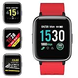 Recordatorio inteligente de notificación: a través de una conexión Bluetooth de alta velocidad, el reloj inteligente vibra para avisarle de las notificaciones entrantes, como llamadas, correos electrónicos, SMS y SNS (Facebook, Twitter, Instagram, WhatsApp, etc.). Debe conectar el reloj con su teléfono inteligente mediante Bluetooth y luego configurarlo en la aplicación. La pulsera inteligente puede recibir hasta 10 mensajes instantáneos rápidamente; puede colgar el teléfono pero no puede contes