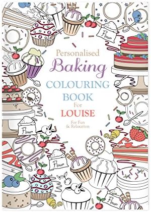 Personalised Baking Colouring Book For Adults