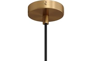 creative cables - Kit Mini Rosone cilindrico in Metallo a 1 Foro Centrale - Cilindrico, Bronzo Satinato