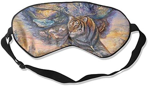 Sleep Eye Mask A Winged Tiger Lightweight Soft Blindfold Adjustable Head Strap Eyeshade Travel Eyepatch