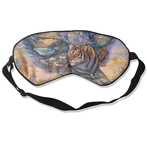 Sleep Eye Mask A Winged Tiger Lightweight Soft Blindfold Adjustable Head Strap Eyeshade Travel Eyepatch