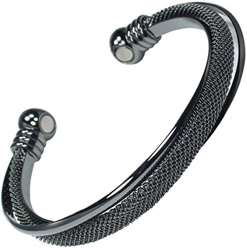MPS® special offer JET-BLACK DOUBLE TWISTED MAGNETIC BRACELET