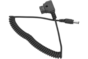 VBESTLIFE V BESTLIFE Câble D-Tap mâle à Angle Droit DC 5.5 x 2.5mm 12V pour câble d'alimentation DSLR Rig V-Mount Anton Battery