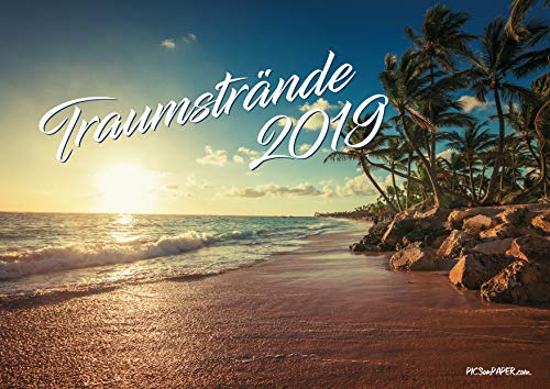 Traumstrände-Kalender 2019, Strände Kalender, Bildkalender, Strandkalender 2019, Landschaftskalender 2019