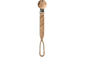 Colifree Chupetero de Silicona con Broche Pinza para Chupete, evita perder el chupete,Cadena Extra Flexible con P, +0 Meses,