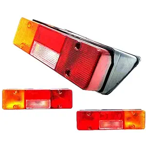 JD Tractor Tail lights Pair (LH+RH) Assembly set Rear Lamp for 5035 5103 5104 5204 5310 - Black