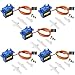 Price comparison product image CESHUMD SG90 Micro Servo Motor for RC Robot Helicopter Airplane Controls Car Boat, 5 PCS