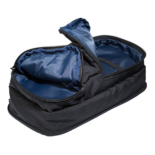 BlueMountaineer Kompakter Kulturbeutel | Kulturtasche, 25 cm, Schwarz - 6