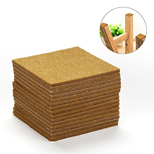 Preisvergleich Produktbild 20 Stück Filzgleiter selbstklebend Möbelgleiter Stuhlgleiter Bodengleiter für Möbel 70x70mm