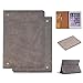 Produktbild iPad Mini 2 Hülle, elecfan® Vintage Retro Business-Stil Folio Slim Fit Kunstleder Schutzhülle Case Smart cover mit Standfunktion / Kartenfächer / Auto Schlaf Aufwachen Funktion PU Tasche Ledertasche Leichtgewicht Anti Kratzer Schutzhülle für iPad Mini 1/2/3 (iPad Mini 1/2/3, Grau)