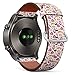 Produktbild Art-Strap Kompatibel mit für Huawei Watch 2 Classic - Leder-Armband Uhrenarmband Ersatzarmbänder mit Schnellverschluss (Kuchen Cupcake Cranberry)