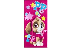 kidparadise Drap de Plage Pat Patrouille - Serviette de Plage Pat Patrouille