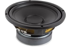 HQ-Power Haut-Parleur, Caisson de Basses, 6.5, Puissance 250 W/125 W RMS, impédance 8 Ω, Noir