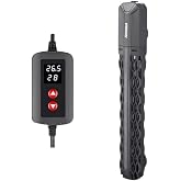 JULIAQUA Aquarium Heater with Temperature Display Eco Adjustable Heater 25W/50W/100W/200W/300W/500W (E-50W)