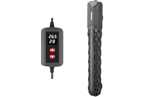 JULIAQUA Aquarium-Heizung mit Temperaturanzeige, Eco-Heizung, verstellbar, 25 W/50 W/100 W/200 W/300 W/500 W (E-500 W)