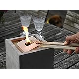 Beske Betonfeuer Nachfüllwachs |Wachs in praktische Wachsplatten gegossen zum Wiederbefüllen von Betonfeuer |Für die Größen 17x17x17, 25x25x13