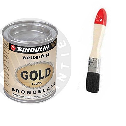 Preisvergleich Produktbild Goldlack wetterfest & farbtonstabil (125 Gramm)