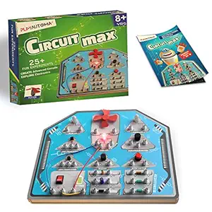 Playautoma Circuit Max , 25+ Fun Electronics Experiments, DIY Electronics Circuits, STEM Toy , for Kids 8+ Years