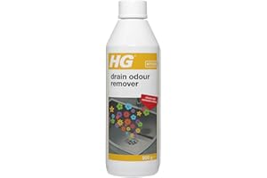 HG Drain Odour Remover - Cleans & De-Odourises Kitchen & Bathroom Sinks, Drains, Toilets & Shower Trays - 0.5kg