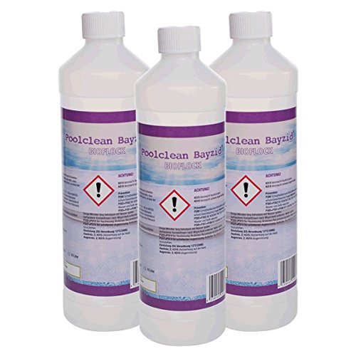 6 x 1 L Flockungsmittel flüssig - für Pools - in der handlichen 1 L Flasche - VERSANDKOSTENFREI