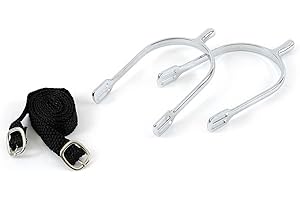 COVALLIERO Kerbl Sporen mit Sporenriemen Tropfenform Paar, Spore Uomo