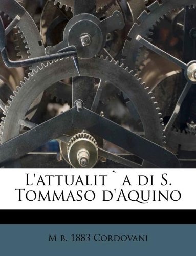 Free L Attualita Di S Tommaso D Aquino Pdf Download Kjellabishai