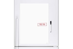 CKB Ltd A4 pusta suchościeralna tablica magnetyczna tablica na lodówkę tablica informacyjna z markerem biała tablica z długopisem suchościeralna notatka kuchenna, duży planer dzienny (A4)