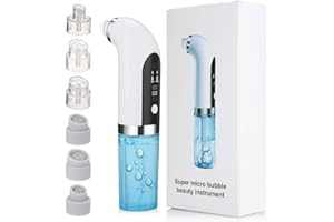 UTTSE TBEONE Machine de Nettoyage du Visage Hydrafacial, aspirateur de Points Noirs Rechargeable par USB, Machine portative d'aqua-Peeling Hydra Facial, Outil d'extracteur de Points Noirs électrique