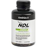 Omega 3 High Concentration EPA and DHA | NDL Pro-Health | Fish Oil | Vitamin E | Antioxidant and anti-inflammatory | 120 Caps
