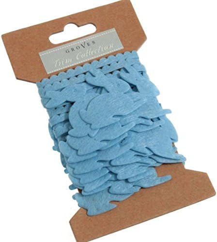 Easter Bunny Felt Garland: 2m x 45mm: Blue