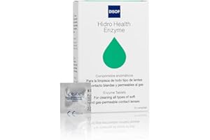 Disop Hidro Health Enzimas, Eliminan los Depósitos de Proteínas de las Lentes. 10 Comprimidos