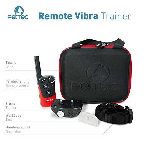 PetTec-Remote-Vibra-Trainer-Educational-collar-with-remote-control-for-sound-signal-or-vibration-250m-range