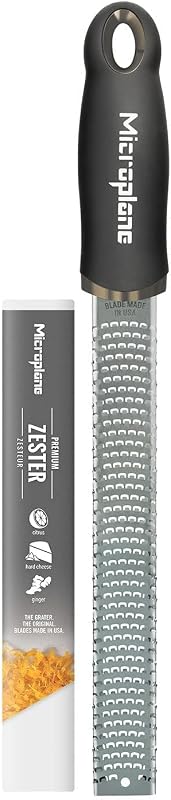 Microplane Premium Classic Series 46020 Zester Grater, Black, Black