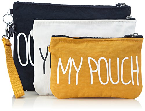 Kipling Womens Iaka L Wristlet strap Purse (3 Pouches), Multicolour (True Blue Bog)