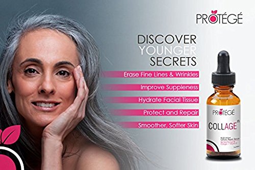Überbestände! Anti-Aging Kollagen Serum – COLLAGE – Anti-Falten Maske vermindert feine Linien und Hyperpigmentation + hellere Haut + jüngeres Aussehen mit strahlenden Glanz + Niacin Amid + Vit C + Hyaluronsäure - 7