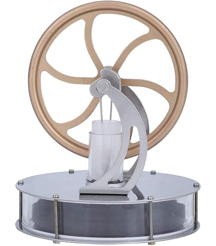 Aetheria Kit de motor de vapor de metal Retrol que funciona, caldera horizontal de 84 piezas con regulador centrífugo, juguete de experimento de ciencia de física para adultos, motor de metal