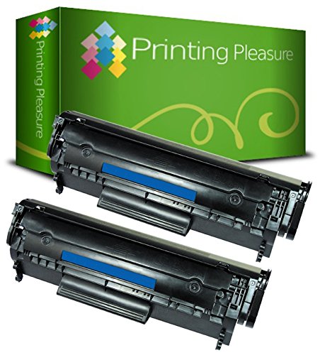 2 Toner kompatibel zu Q2612A 12A Canon FX-10 FX-9 303 703 für HP Laserjet 1010 1012 1015 1018 1020 1020 Plus 1022 1022N 1022NW 3015 3020 3030 3050 3052 3055 M1005 MFP M1319F MFP Canon LBP-2900 LBP-2900i LBP-2900B LBP-3000 I-Sensys MF-4010 MF-4012 MF-4014 MF-4050 MF-4012 MF-4014 MF-4050 MF-4100 MF-4120 MF-4140 MF-4150 MF-4210 MF-4270 MF-4320D MF-4330D MF-4340D MF-4350D MF-4370DN MF-4380DN MF-4660PL MF-4669PL MF-4690PL Fax L95 L100 L120 L140 L160 PC-D440 PC-D450 - Schwarz, hohe Kapazität