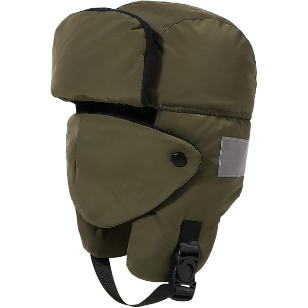 Chapeau Trappeur Hiver CLAPE - Imperméable Avec Masque Détachable - Chapka Bomber Chaud