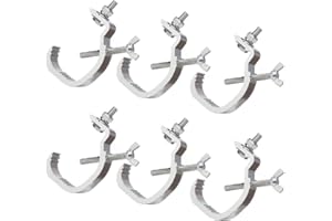 ESFORZARSE Morsetto per Luci da Palcoscenico 6 Pezzi, Luci Ganci Morsetto Palcoscenico Traliccio Fissaggio a Morsetto C per Proiettore da Palcoscenico, Truss Clamp Ganci Tralicci Luci Uso per Strutture per Palco