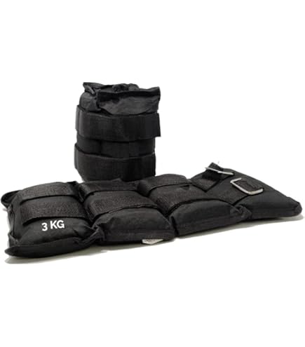 Pesi Per Caviglie E Polsi Da 3 Kg Totali - Cavigliere Regolabili In Velcro, Per Fitness E Arti Marziali - Foto 3