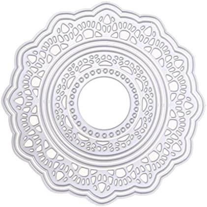 HUHU833 Embossing Cutting Dies, New Flower Heart Metal Cutting Dies Stencils DIY Scrapbooking Card (G:101x101mm)