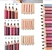 icase4u 12 Colors Women's Professional Lipliner set of Waterproof Lip Liner Pencil 15CM (Lipliner)
