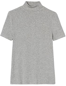 FIND Damen T-Shirt mit Kragen