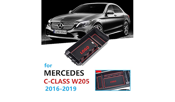 Linfei Auto Organizer Zubehor Fur Mercedes Benz C Klasse W205 Armlehne Aufbewahrungsbox Verstauen Aufraumen Amazon De Auto Motorrad