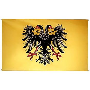 Flagge Heiliges Römisches Reich Deutscher Nation (Quaternionenadler) – 90x150 Cm, Polyester, 2 Metallösen