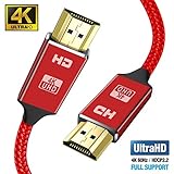[100% ZURÜCK-GARANTIE]:Wenn Sie mit unserem HDMI-Kabel 2.0 nicht zufrieden sind,lassen Sie es uns wissen und Sie erhalten eine volle Rückerstattung oder einen Ersatz. Genießen Sie diesen absolut RISIKOFREIEN Kauf,indem Sie auf die gelbe Schaltfläche 