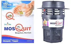 MosQuit UV Treated Plastic House Mosquito Trapper (25 cm x 25 cm x 30 cm, Black)