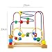 Baby Toddler Wooden Toys Mini Around Wooden Beads Maze Enlightenment Educational Toys Game Bauble -- Develop hand-eye coordination